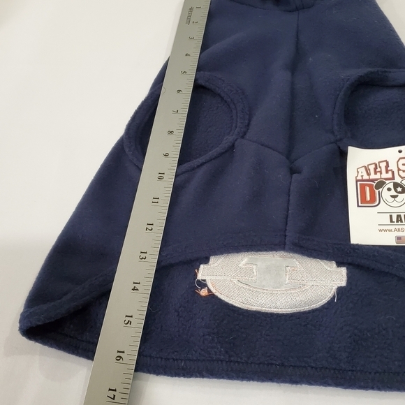 New All Star Dogs Auburn University Embroidered Hooded Sleeveless Dog Sweater Lg - Picture 7 of 9